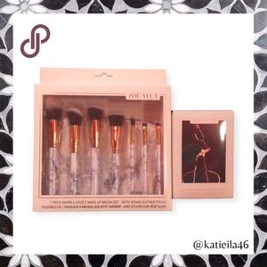 Zoe Ayla Marble Brush Set & Rose Gold Lash Curler